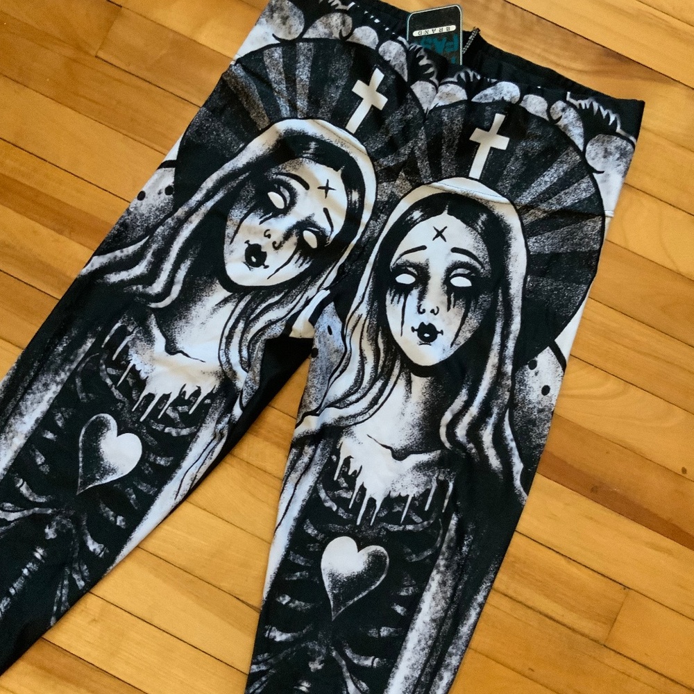 Too fast Virgin Mary leggings